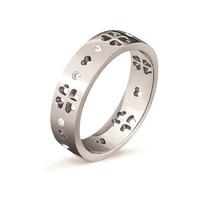 Folli Follie Love & Fortune Silver Ring with Clear Stones