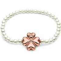 Folli Follie Rose Gold \'Grace\' Pearl Bracelet