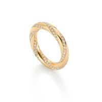 Fortune Trio Yellow Gold Diamond Ring