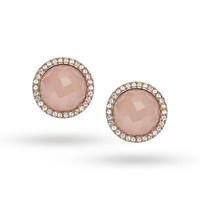 fossil ladies rose gold steel stud earrings jf02498791