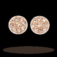 Fossil Iconic Glitz Rose Gold Plated Stud Earrings