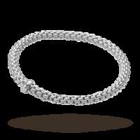 fope 18ct white gold solo flexit bracelet