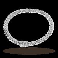 fope 18ct white gold solo flexit 030ct diamond bracelet