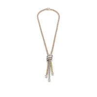 FOPE 18ct Three Colour Solo Mialuce 0.43ct Diamond Tassel Necklace