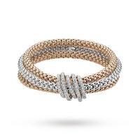 FOPE 18ct Three Colour Solo Mialuce FlexIt 0.43ct Diamond Bracelet