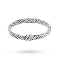 fope 18ct white gold vendome flexit 013ct diamond bracelet