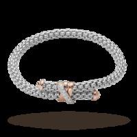 FOPE 18ct White Gold Solo FlexIt 0.20ct Diamond Bracelet