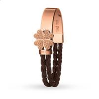 Folli Follie Bonding Bracelets Rose & Brown Heart4Heart Motif