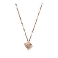 Fossil Ladies Vintage Glitz Rose Gold Necklace JF02001791
