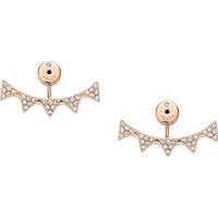 FOSSIL Ladies Rose Gold Plated Spike Ear Jackets