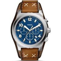 FOSSIL Men\'s Oakman Chronograph Luggage Leather Watch