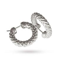 FOPE 18ct White Gold Luci Hoop Earrings