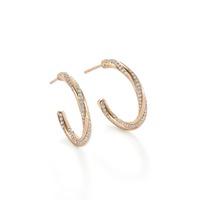 Fortune Trio Rose Gold Hoop Earrings