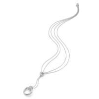 Fortune White Gold Drop Necklace