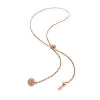 Folli Follie Bling Chic Rose Gold Sphere Necklace