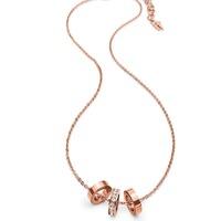 folli follie rose gold touch necklace