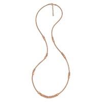 Folli Follie Aegean Breeze Rose Gold Necklace with Rose Gold Beads