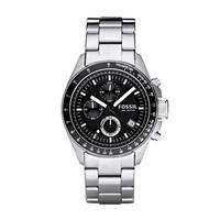 fossil decker mens chronograph stainless steel bracelet watch