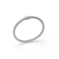 fope flexit solo bracelet three white 030ct diamond rondels 18ct white ...