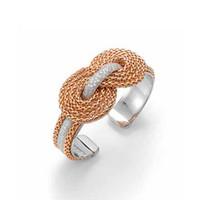Fope Bracelet Circe Knot Diamond 18ct Rose And White Gold