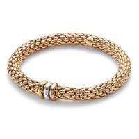 fope flexit love nest 18ct yellow gold size m bracelet