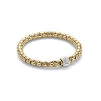fope bracelet flexit eka diamond 18ct yellow gold