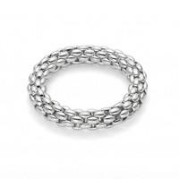 Fope Silverfope Air Silver Palladium Size M Link Bracelet