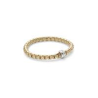 fope flexit eka 18ct yellow gold 018ct diamond bracelet