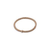 Fope FLEX\'IT SOLO 18ct Rose Gold Single Rondelle Size XS Bracelet