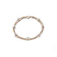 fope phylo 18ct rose gold 024 carat diamond bracelet