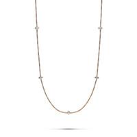 Fope 18ct Rose/White Gold 0.24 Carat Diamond Phylo Necklace