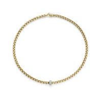 fope flexit olly 18ct yellow white gold 037ct diamond necklace