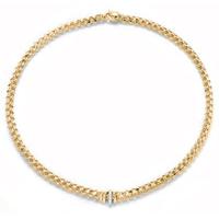 fope flexit wild rose 18ct yellow gold 012ct diamond necklace