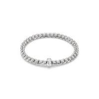 fope flexit olly 18ct white gold 015ct diamond bracelet