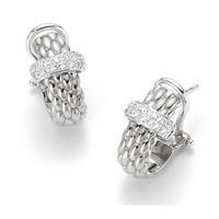 Fope Flex\'It Vendome 18ct White Gold 0.20ct Diamond Earrings