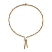 Fope Flex\'It Solo 18ct Yellow White Gold 0.20ct Diamond Lariat Necklace