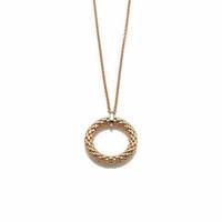 fope necklace lovely daisy 18ct rose and white gold