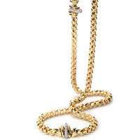 Fope 18ct Tri Gold 0.25ct Diamond Flex\'It Wild Necklace