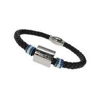 Football Crest Leather Bracelet