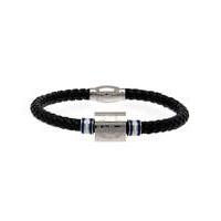 Football Crest Leather Bracelet