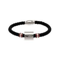 Football Crest Leather Bracelet