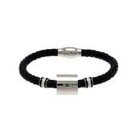 Football Crest Leather Bracelet