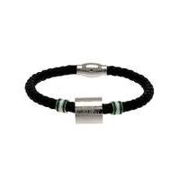 Football Crest Leather Bracelet