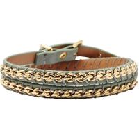 Fossil Jewellery Gold Tone Chain Blue Leather Bracelet JA5867710