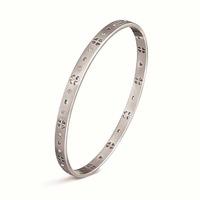 Folli Follie Love and Fortune Silver Plated Clear Stones Bangle 5010.2692