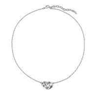 folli follie ladies love and fortune silver necklace 5020278