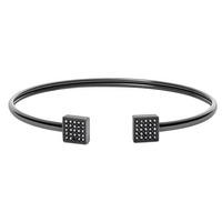 Fossil Ladies Vintage Glitz Black Openwork Bangle JF02115793