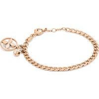Fossil Ladies Iconic Gold Plated Flower Bracelet JF01137791
