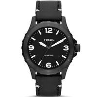 Fossil Mens Leather Strap Watch JR1448