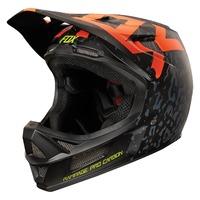 fox rampage pro carbon cauz orange helmet